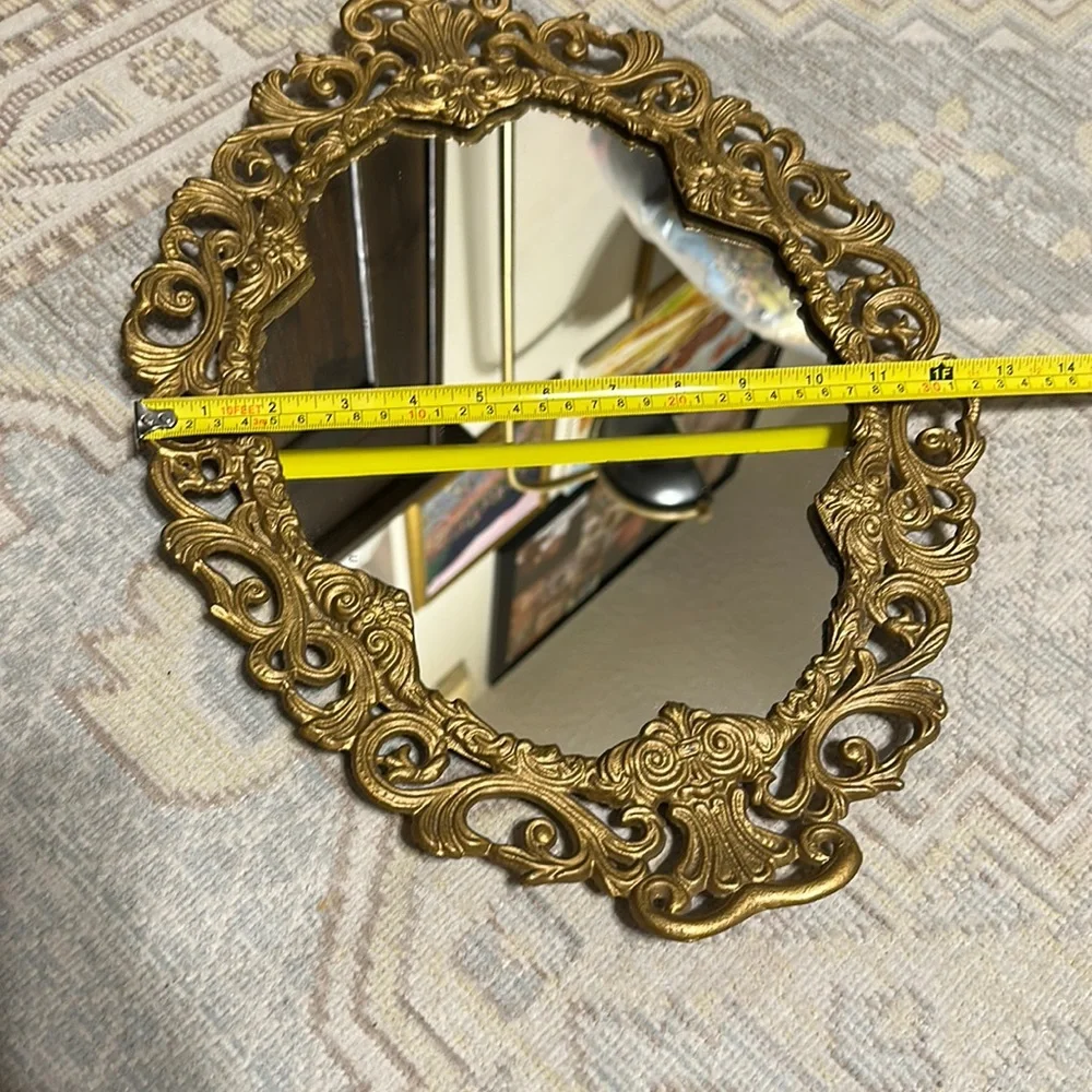 NICE VINTAGE JM 60 CAST IRON ART ORNAT METAL PICTURES FRAME HEAVY WALL M…